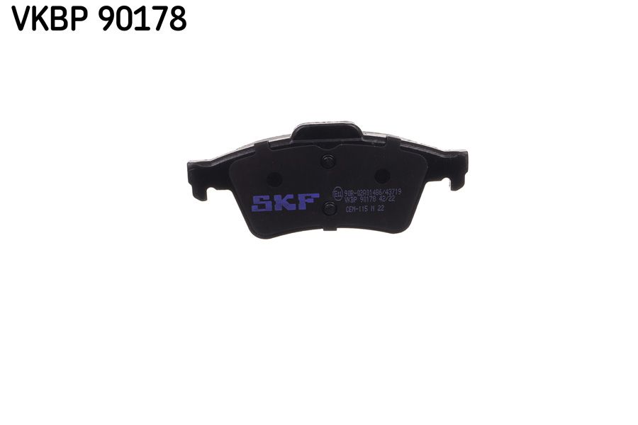 Sada brzdových platničiek kotúčovej brzdy SKF VKBP 90178