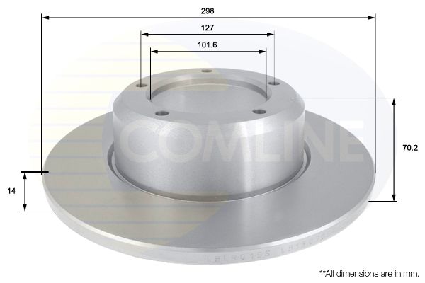 Tarcza hamulcowa COMLINE ADC1310