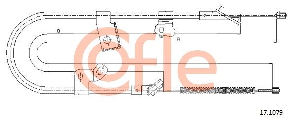 Cięgło, hamulec postojowy COFLE 92.17.1079