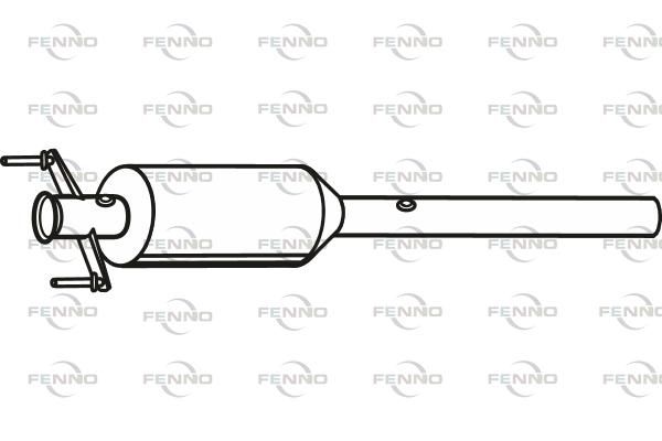 Filtr sadzy / filtr cząstek stałych, układ wydechowy FENNO P9820DPF