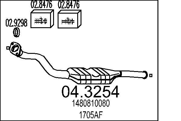Katalizator MTS 04.3254