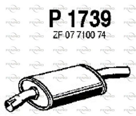 Tłumik środkowy FENNO P1739