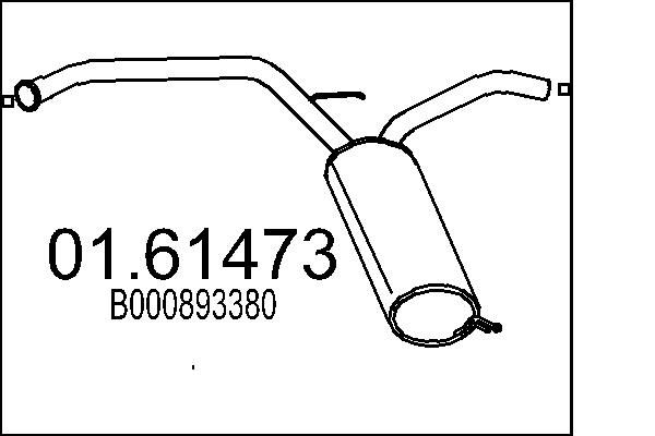 Tłumik końcowy MTS 01.61473