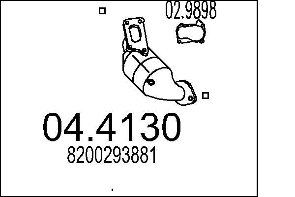 Katalizator MTS 04.4130