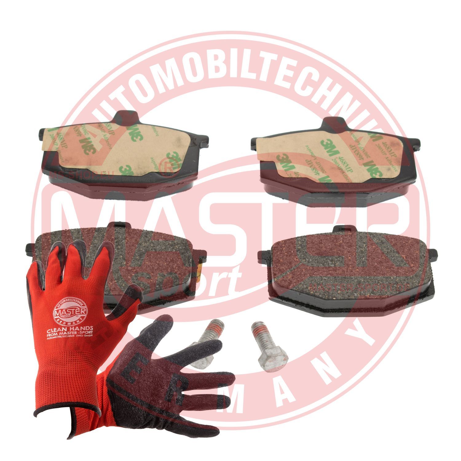 Zestaw klocków hamulcowych, hamulce tarczowe MASTER-SPORT GERMANY 13046029672N-SET-MSP