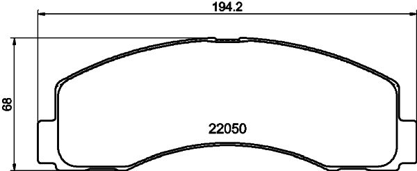 Zestaw klocków hamulcowych, hamulce tarczowe TEXTAR 2205002