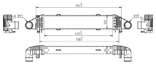 Intercooler, compresor MTR 13054862
