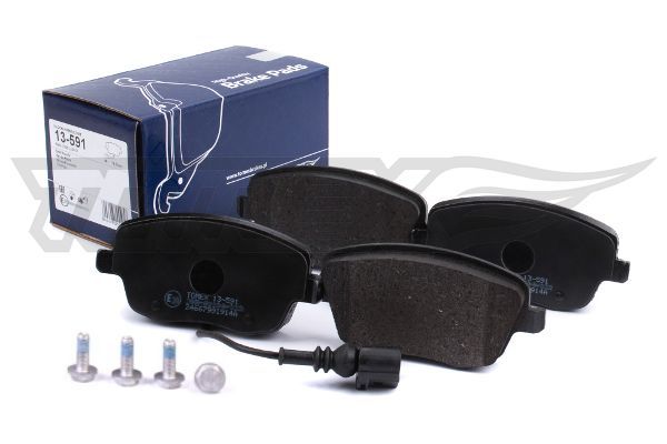 Levně Sada brzdových destiček, kotoučová brzda TOMEX Brakes 13-591
