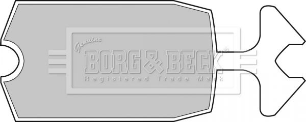 Zestaw klocków hamulcowych, hamulce tarczowe BORG & BECK BBP1034
