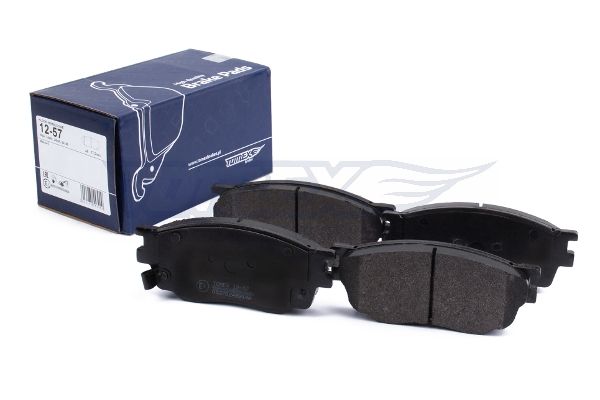 Levně Sada brzdových destiček, kotoučová brzda TOMEX Brakes 12-57