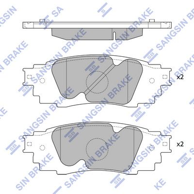 set placute frana,frana disc HI-Q SP4091