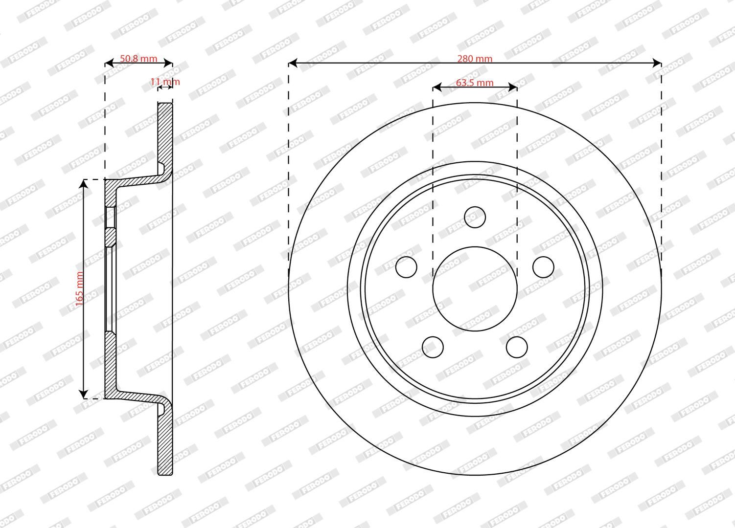 Disc frana FERODO PREMIER DDF3123