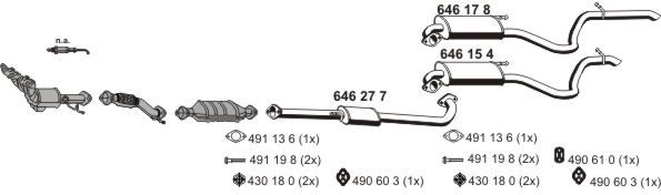 Układ wydechowy ERNST 250147