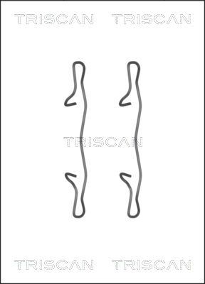 Zestaw akcesoriów, klocki hamulcowe TRISCAN 8105 101654