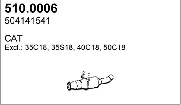 Katalizator ASSO 504141541