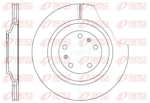 Tarcza hamulcowa REMSA 61206.10