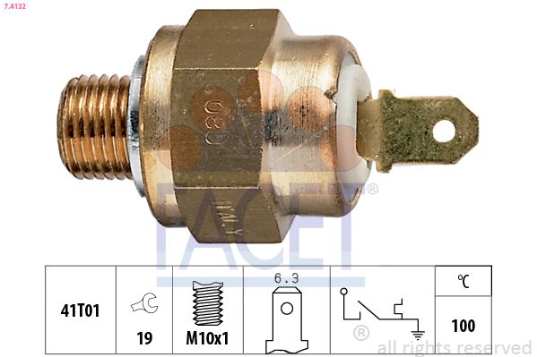 Contact thermique, voyant avertisseur de liquide de refroid.