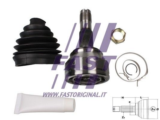 Zestaw przegubu, wał napędowy FAST FT25078K