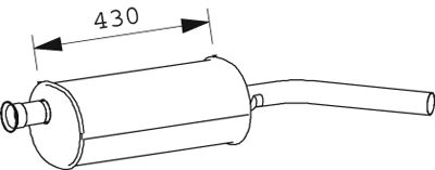 Tłumik końcowy DINEX 66367