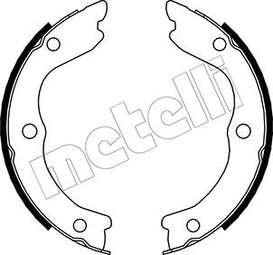 Sada brzd. čeľustí parkov. brzdy METELLI 53-0293