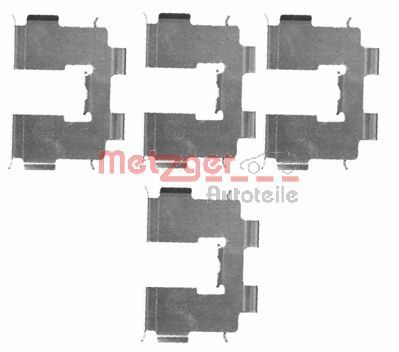 Set accesorii, placute frana METZGER 109-1717