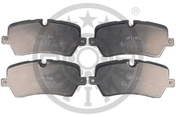 Zestaw klocków hamulcowych, hamulce tarczowe OPTIMAL BP-12621
