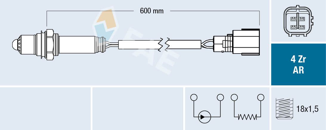 Sonda lambda FAE 75611