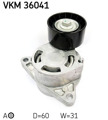 Napínací kladka, žebrovaný klínový řemen SKF VKM 36041