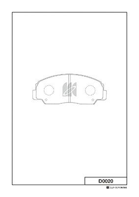 Kit de plaquettes de frein, frein à disque
