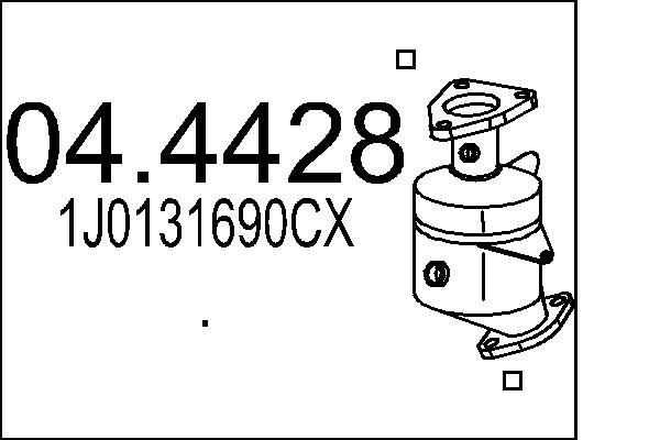 Katalizator MTS 1J0131690CX