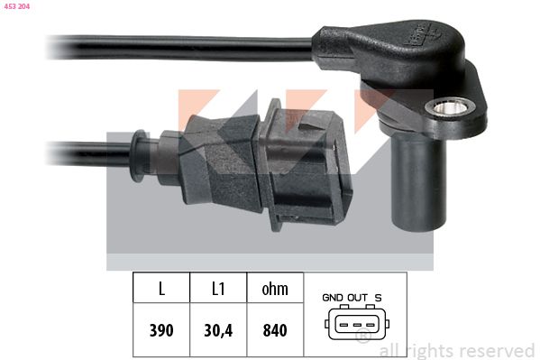 Levně Senzor otáček, automatická převodovka KW 453 204
