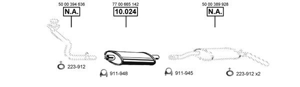Układ wydechowy ASMET RE102100