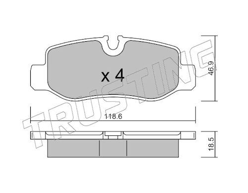 Piduriklotsi komplekt,ketaspidur