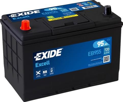 Autobaterie Exide Excell 12V, 95Ah, 720A, EB955