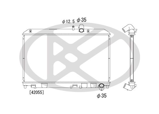 Radiator, racire motor KOYORAD PL061615