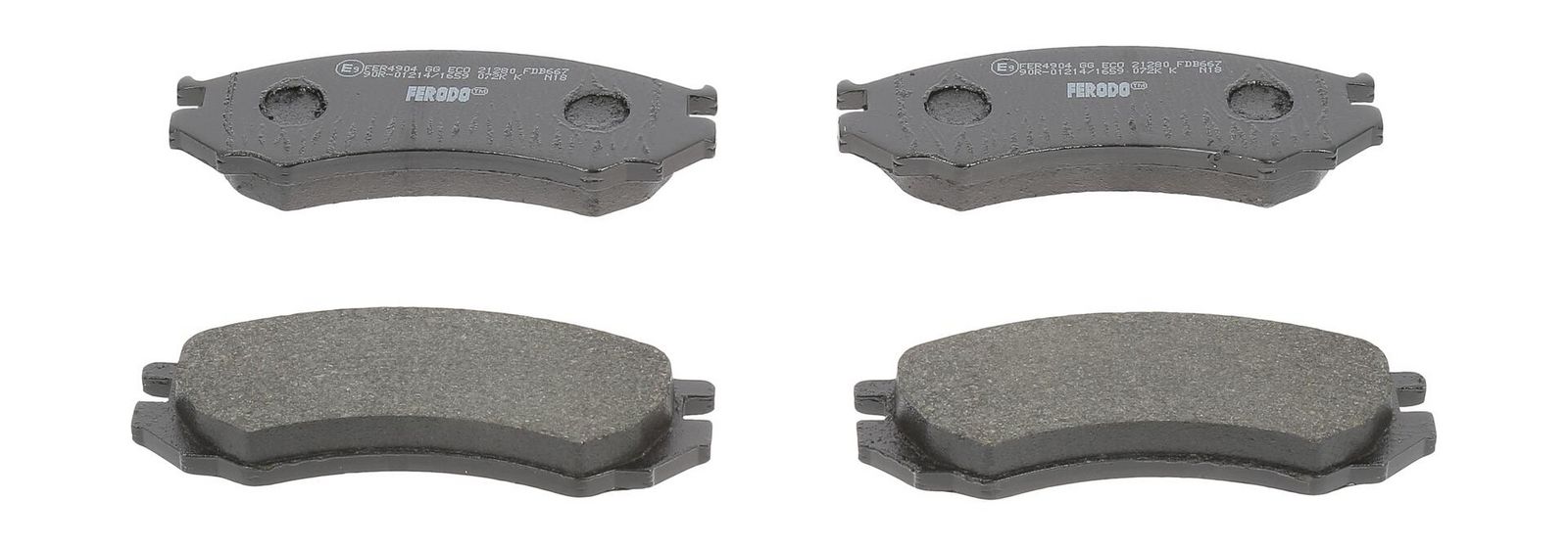 set placute frana,frana disc FERODO PREMIER ECO FRICTION FDB667