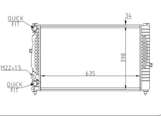 Chłodnica, układ chłodzenia silnika HART 603 871