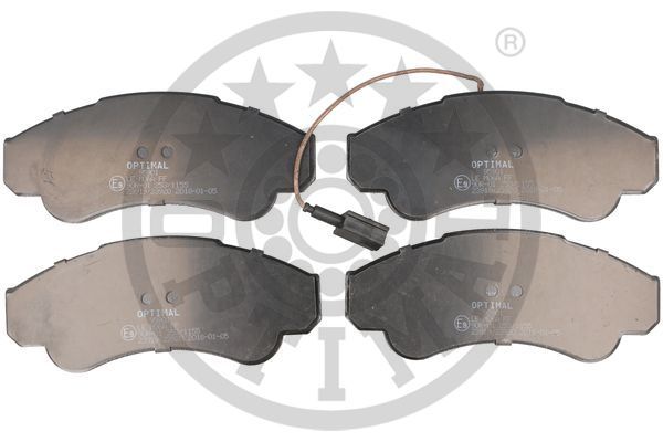Zestaw klocków hamulcowych, hamulce tarczowe OPTIMAL BP-95901