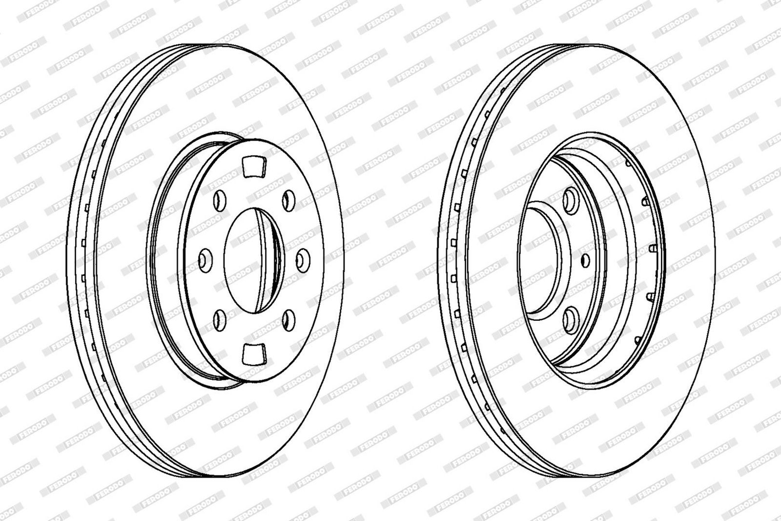 Disc frana FERODO DDF1603C