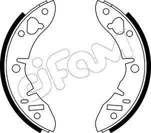 Zestaw szczęk hamulcowych CIFAM 153-003