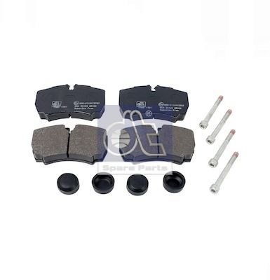 Zestaw klocków hamulcowych, hamulce tarczowe DT SPARE PARTS 7.92614