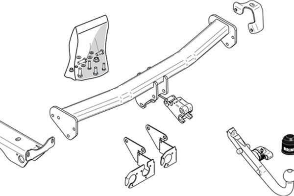 Zestaw zaczepu przyczepy BRINK 424800