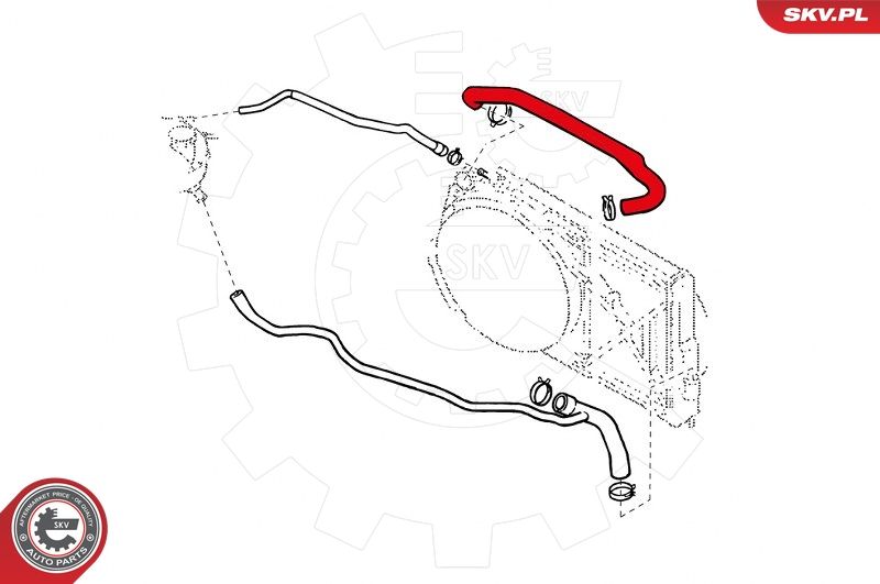 Hadice chladiče ESEN SKV 24SKV318