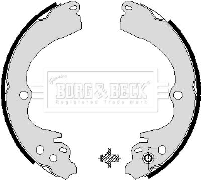 Zestaw szczęk hamulcowych BORG & BECK BBS6204