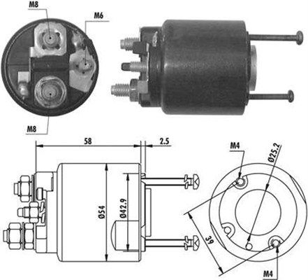 Levně Elektromagnetický spínač, startér MAGNETI MARELLI 940113050064