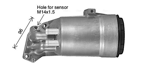 Olejový chladič, motorový olej AVA RT3660H