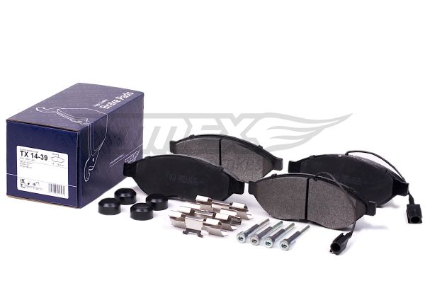 Levně Sada brzdových destiček, kotoučová brzda TOMEX Brakes 14-39
