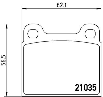 Zestaw klocków hamulcowych, hamulce tarczowe BREMBO P 50 066