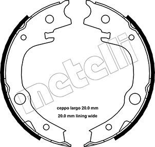 Sada brzd. čeľustí parkov. brzdy METELLI 53-0443