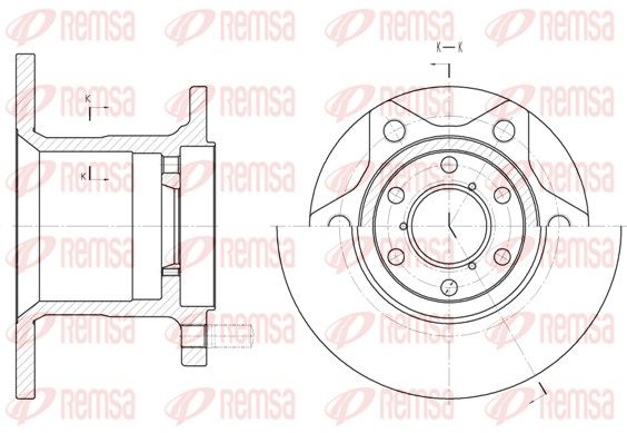 Tarcza hamulcowa REMSA 6243.00